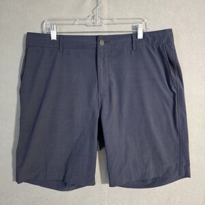 Faherty Mens 9" All Day 1.0 Navy Casual Hybrid Shorts MBU2313 Size 36